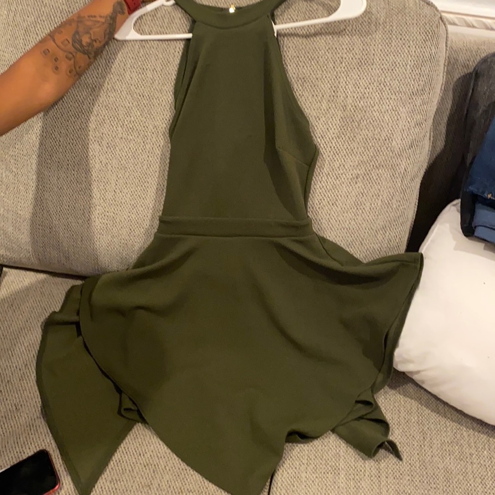 Olive green romper